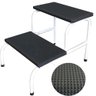 Kit Com 2 Escada Clínica de 2 Degraus Piso Em MDF Com Antiderrapante Branca Medcombo - 2