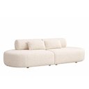 Ver imagem 1 de Sofá com Chaise Serina 4 Lugares 260cm Off White Bouclé Sallar Home