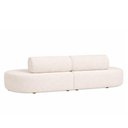 Ver imagem 5 de Sofá com Chaise Serina 4 Lugares 260cm Off White Bouclé Sallar Home