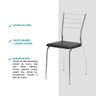 Conjunto 2 Cadeiras Tubo Cromado Napa Preta - 3