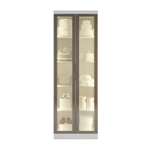 Guarda Roupa Modulado com 2 Portas com Prateleiras Reflecta com LED 100% MDF Cairo
