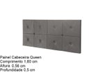Ver imagem 1 de Painel Cama Box Botão Queen 1,60 Elegance Cor Cinza Comprar