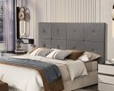 Ver imagem 2 de Painel Cama Box Botão Queen 1,60 Elegance Cor Cinza Comprar