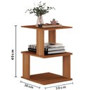 Ver imagem 3 de Mesa de Centro Sala MDF Mesinha Auxiliar Madeira MVD Moveis