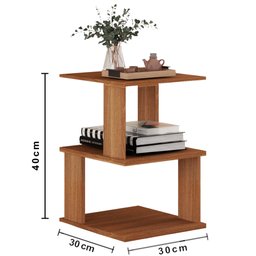 Mesa de Centro Sala MDF Mesinha Auxiliar Madeira MVD Moveis - 3