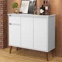 Ver imagem 1 de Aparador Londres 3 Portas 1 Gaveta MDF-MDP 93cm Branco EJ Móveis