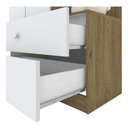 Ver imagem 2 de Guarda Roupa Infantil Amarelinha 2 Portas Rústico Branco - Henn