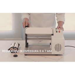 Cilindro Laminador de Massa Elétrico 28cm Anodilar Pizza Pão:110v - 4