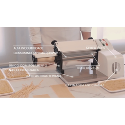 Cilindro Laminador de Massa Elétrico 28cm Anodilar Pizza Pão:110v - 7