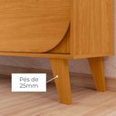 Ver imagem 2 de Rack Bancada com Painel para TV até 65 Duna 182cm MDP Cinamomo Madetec Móveis