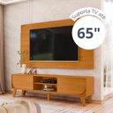 Ver imagem 5 de Rack Bancada com Painel para TV até 65 Duna 182cm MDP Cinamomo Madetec Móveis