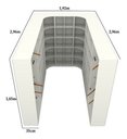 Ver imagem 2 de Kit Closet Modulado Armário Colmeia Cabideiro M67
