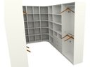 Ver imagem 4 de Kit Closet Modulado Armário Colmeia Cabideiro M67