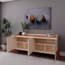Ver imagem 6 de Cristaleira Tifanny e Aparador Classic com Buffet e Rack Studio Off White Nature - Imcal
