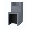 Ver imagem 3 de Kit Pedicure Cadeira Poltrona Escada Completo Corano Cinza Claro