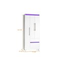 Ver imagem 4 de Guarda Roupas Solteiro 3 Portas 2 Gavetas Loreta 