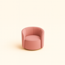 Ver imagem 3 de Conjunto 01 Poltrona + Sofá Curvo Orgânico Nature Gaia Veludo Rosa  - Montanaris Decor