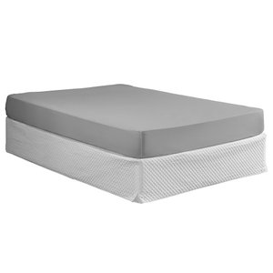 Lençol Avulso com Elástico King 1 Peça Paris 100% Algodão Percal 150 Fios:cinza