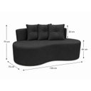 Ver imagem 3 de Sofá 2 Lugares Curvo Tecido Bouclé Linha Capri 180cm