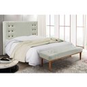 Ver imagem 2 de Cabeceira Cama Box Solteiro 90cm e Recamier Gênova Veludo S04 - D’Rossi