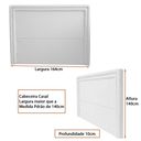 Ver imagem 2 de Cabeceira para Cama Box Casal 164cm Phili Lisa Bouclé Off White - Sallar Home