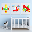 Ver imagem 1 de Kit 3 Quadros Avião 20x 30 Cm Make Laser Qda