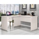 Ver imagem 1 de Escrivaninha Mesa Escritório em L Thor 2 Gavetas 150cm Espresso Móveis Off White