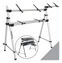 Ver imagem 2 de Suporte Apoio de Teclado Duplo e Notebook Estilo Rack da Titanium Modelo Ty212 Bem:cinza