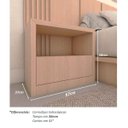 Ver imagem 4 de Cabeceira King 3,50m e 2 Mesas Gaveta e Nicho Mdf sob Medida Cor:carvalho Malva