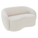 Ver imagem 1 de Sofá 2 Lugares Living Orgânico Sala de Estar 160cm Garbin K04 Bouclê Bege - Mpozenato