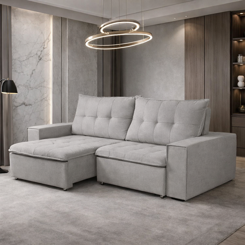 Sofá Retrátil Reclinável Valentino 2,10 - Shop Das Cabeceiras