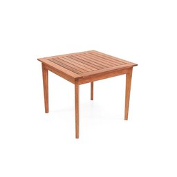 Mesa de Jantar em Madeira Maciça Quadrada Magazine Decor - Natural - 1