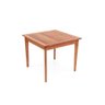 Mesa de Jantar em Madeira Maciça Quadrada Magazine Decor - Natural - 1