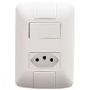 Ver imagem 1 de Conjunto 4x2 Interruptor Simples 6 250v Tomada 2pt 20 250v