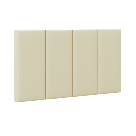 Cabeceira Cama Solteiro Placa Estofada 90 Cm Suspensa Itália - Areia Suede