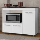 Ver imagem 2 de Balcão para Cooktop Ana 3 Portas com Espaço para Forno: Branco