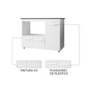 Ver imagem 6 de Balcão para Cooktop Ana 3 Portas com Espaço para Forno: Branco