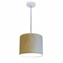 Ver imagem 1 de Lustre Luminária Pendente Vivare Free Lux Pe-4105br Cúpula em Tecido 20x22cm