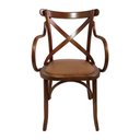 Ver imagem 1 de Kit 2 Cadeiras C/ Braço Bistro Gourmet Luxo com Rattan
