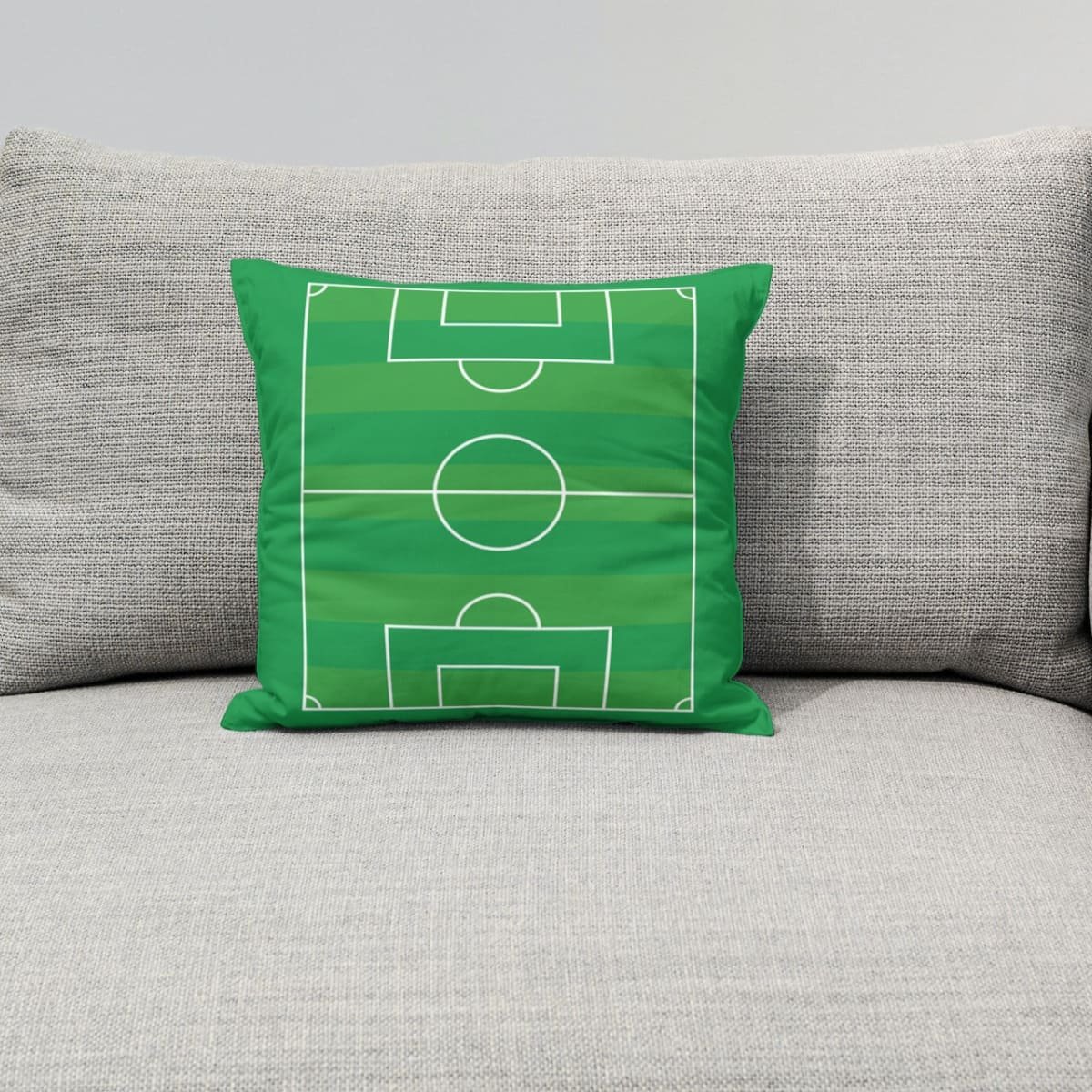 Almofada Para Sofá Sala Cheia 40x40 Campo De Futebol:Verde - 2