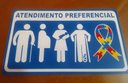 Ver imagem 2 de Placa Indicativa Atendimento Preferencial 25x15 Ps Azul