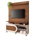 Ver imagem 2 de Estante Painel de Tv 55 Pol 136cm Órbis Castanho/off White - Hb Móveis