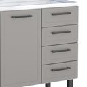Ver imagem 6 de Gabinete de Aço Para Pia 200cm 4 Portas Juno/Apolo 4 Gavetas Cozimax Cinza Argila