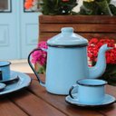 Ver imagem 2 de Bule para Café Tradicional Esmaltado Azul Claro 1,5 L Ewel