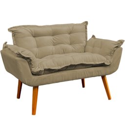Kit Namoradeira Decorativa + 2 Poltronas Reforçadas Para Amamentação Suede - 2