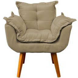Kit Namoradeira Decorativa + 2 Poltronas Reforçadas Para Amamentação Suede - 5