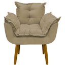 Ver imagem 2 de Kit Namoradeira Decorativa e 2 Poltronas Confortável para Sala Recepção Manicure Alice Suede