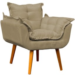Kit Namoradeira Decorativa + 2 Poltronas Reforçadas Para Amamentação Suede - 4
