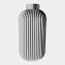 Ver imagem 1 de Vaso Decorativo - Modelo Alto Ribbed - Cinza