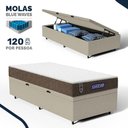 Ver imagem 2 de Cama Box Baú + Colchão Gazin de Molas Ensacadas One Face Air Light Solteiro 88 cm